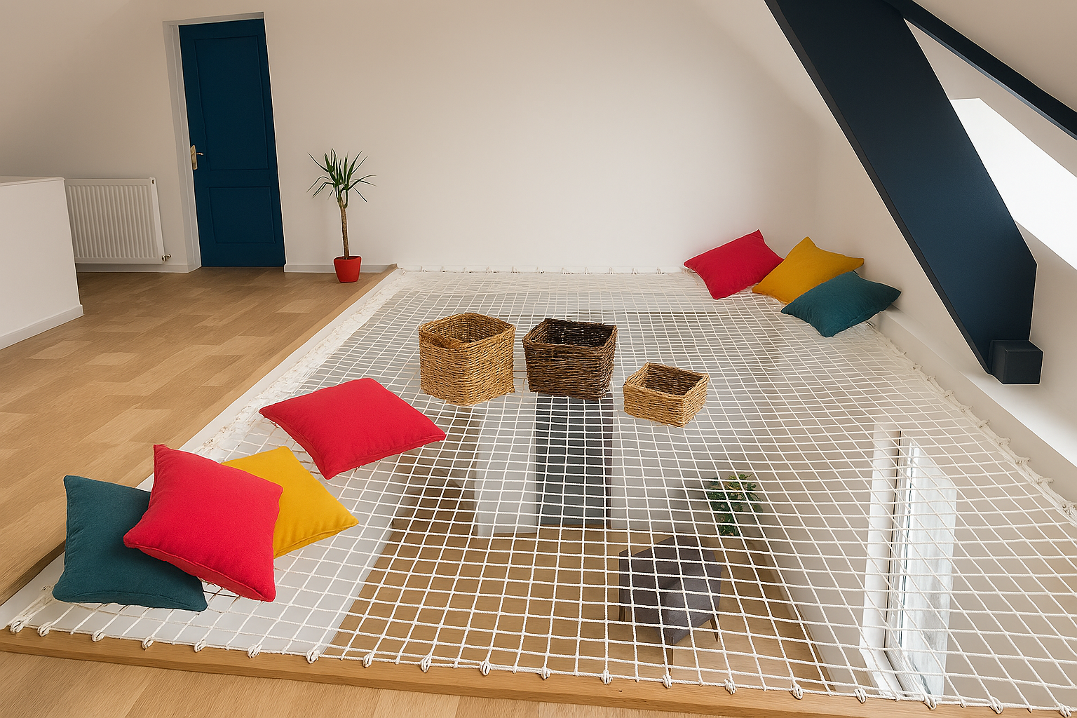 Mezzanine Netting Installation